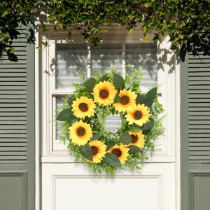 Decorative Sunflower Door Wreath